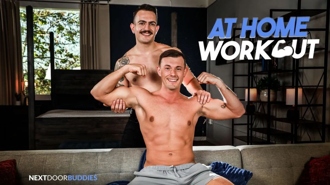 ⁣Next Door Buddies - At Home Workout - Guido, Ryder Owens